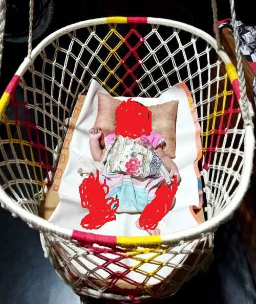Big Size Baby Cradle - Jute Made Dolna For baby - Dolna Swings