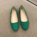 Fashion new coat Solid color large light mouth women's suede comfortable flat shoes women's Zapatos De Mujer. 