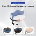 Memory Foam Ice Silk Neck Support Pillow Summer Travel Airplane U Shaped Portable Compact Pillow for Car Office Nap. 