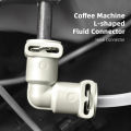 Coffee Machine L-shaped Fluid Connector Compatible With Jura A ENA GIGA Z6 Z8 Hose Connector.