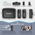 J13 Wireless Lavalier Microphone with Charging Case,Dual Lapel Microphone,Clip On Mic for Android - Microphone
4in1. 