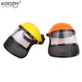 Garden Grass Trimmer Safety Helmet Hat with Full Face Mesh Protective Mask for Logging Brush Cutter Forestry Protection Upgrade. 