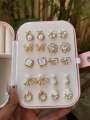 Korean Earings 10 pair Set. 