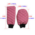 2 Sets PU Leather Stereo Embroidery Car Handbrake Cover Handle Set Manual Gear General Automotive Supplies. 