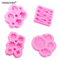 Lotus Flower Frog Tadpole Lotus Flower DIY Resin Jewelry Accessories Silicone Mold Handmade Chocolate Flip Cake Baking Molds.