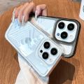 Luxury Silicone Transparent Shockproof Armo Case For iPhone 15 14 13 12 11 Pro Max 7 8 Plus XR XS X Phone Clear Protection Cover. 