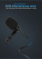 MC01 Portable 1.5m Wired Mini Microphone Type C For Phone PC Laptop Metal Clip-on Lavalier USB mic 3.5mm Condenser Microphone.
