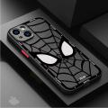 Luxury Marvel Spider Man Phone Case for Apple iPhone 15 Pro Max 14 Plus XR X 13 Mini XS Max 7 8 Plus 12 11 Pro Matte Cover. 
