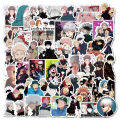 50Pcs Cartoon Jujutsu Kaisen Stickers DIY Laptop Skateboard Kids Cool Sticker Itadori Yuji Satoru Gojo Anime Decal Toys. 
