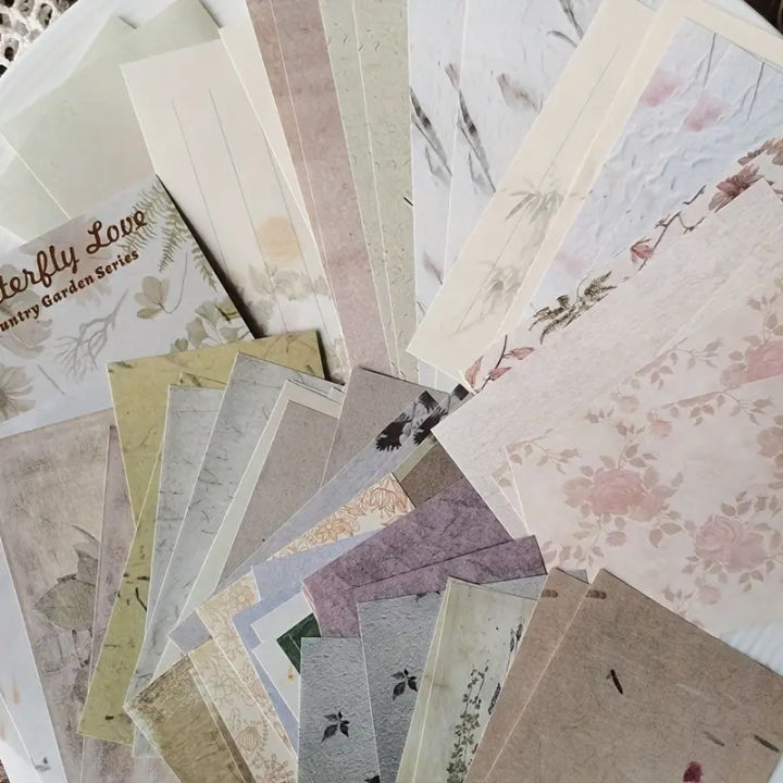 60pcs/pack%20Retro%20Letter%20Handbook%20Creative%20Material%20Paper%20Flowers%20Collage%20Decorative%20Sticky%20Notes%20-%20Image%204
