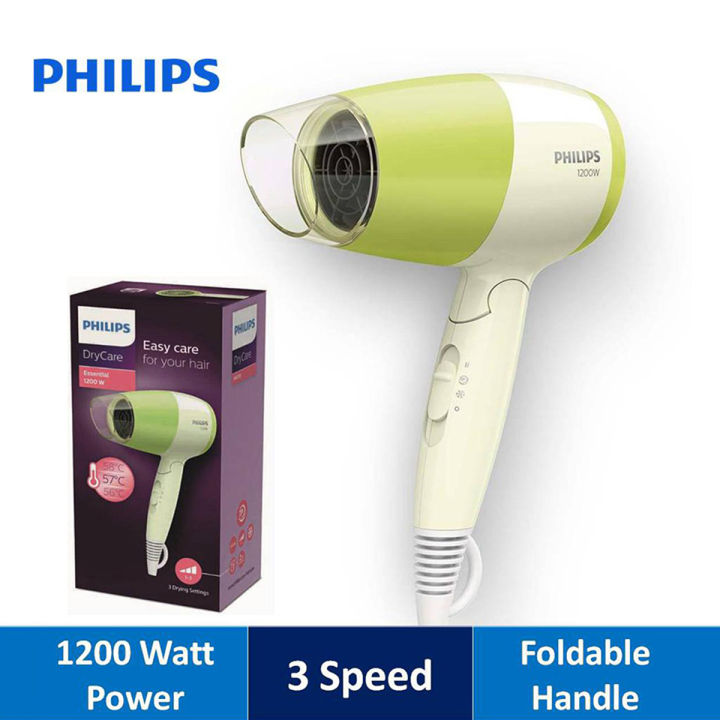Philips BHC015/00 EssentialCare Compact Hair Dryer | 1200 Watt