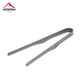 Widesea Camping Titanium Tea Cup Clip Outdoor Ultralight Steak Lid Barbecue Antiscalding Tea Tweezer Tableware Toast Tongs. 