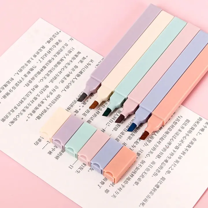 Colour%20Highlighter%20Highlighter%20Set%206Pcs%20Aesthetic%20Pastel%20Colours%20Highlighter%20Set%20Marker%20Pens%20Journaling%20Planner%20Notes%20-%20Image%203
