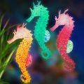 Fish Tank Aquascape Decorations Simulation Glow in Dark Silicone Seahorse With Suction Cups Aquarium Landscape Decorations. 