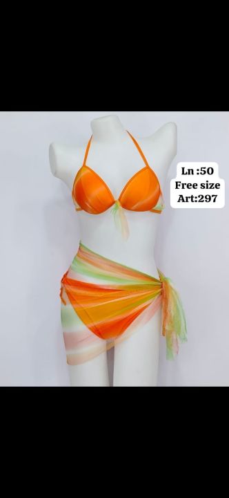 3 piece bikini set