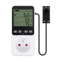 Humidity And Temperature Control Socket LCD Digital Display Thermostat Switch Humidity Temp Controller With Temperature Sensor. 