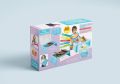 Foldable Lap Desk with Storage - Durable Lightweight Portable Laptop Computer Children Desks for Homework or Reading.