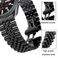 20mm Luxury Stainless Steel Strap with butterfly buckle.