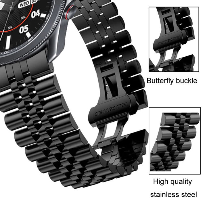 20mm%20Luxury%20Stainless%20Steel%20Strap%20with%20butterfly%20buckle%20-%20Image%204