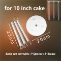 Multi-layer Cake Stand Suspended Gasket Cake Tier Support Cake Dowel Rods Set Cake Stands Support Straw Frame DIY Cake Decor.