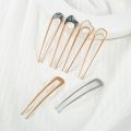Shell Hairpin Metal U Shaped Hair Pins Hair Fork U French Hair Pin Simple And Fashionable Hair Accessories For Women. 