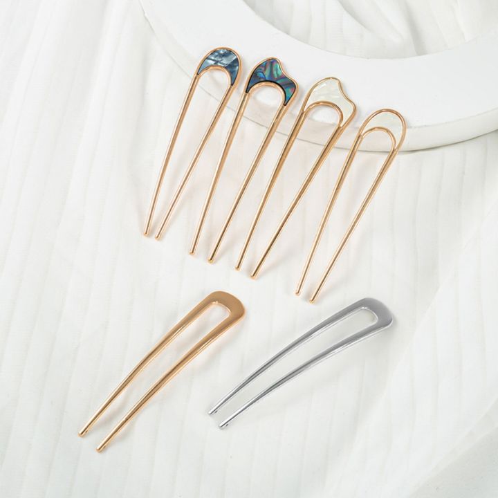 Shell%20Hairpin%20Metal%20U%20Shaped%20Hair%20Pins%20Hair%20Fork%20U%20French%20Hair%20Pin%20Simple%20And%20Fashionable%20Hair%20Accessories%20For%20Women%20-%20Image%206