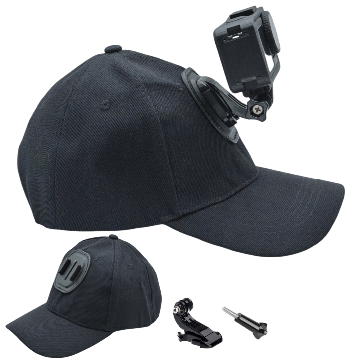 Sun Hat Cap for Hero 13 12 11 10 9 8 7 Insta360 X5 X4 X3 X2 Eken OSMO Action 5 4 Pro Camera Accessories Black
