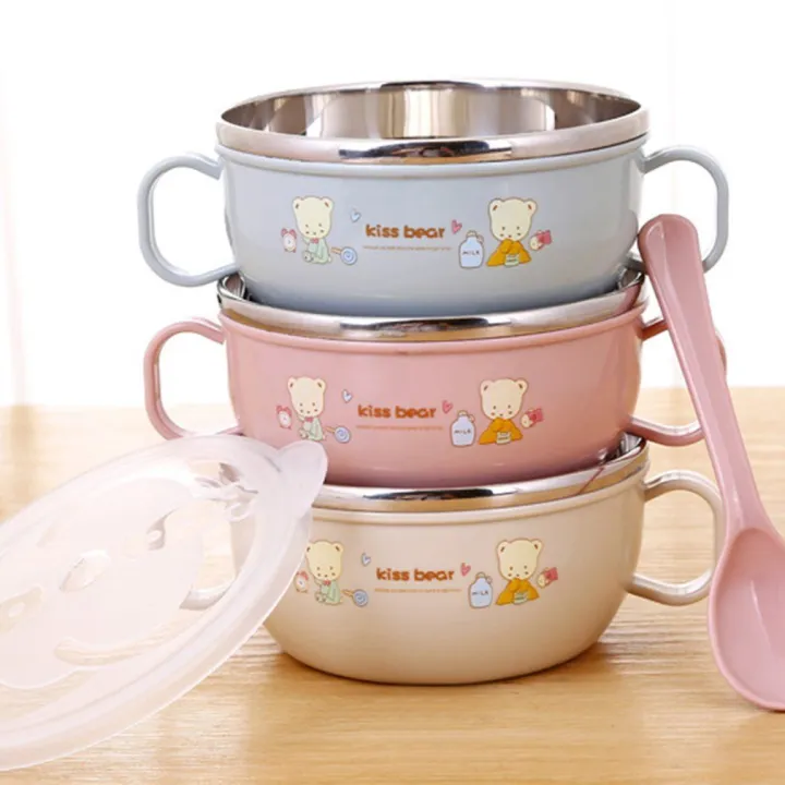 Baby%20Feeding%20Bowl%20Stainless%20Steel%20Insulation%20Bowl%20Spoon%20Set%20Children%20-%20Image%202