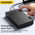 Essager 3.5-inch SATA 3.0 Hard Drive Enclosure Dock 5Gbps USB3.0 UASP+TRIM Tool-Free External Case For 2.5/3.5 Inch SATA HDD/SSD. 