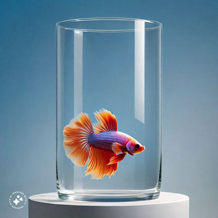 Glass cylinder for betta fish , mini plant terrarium, fish bowl / aquarium / Fish tank /cylinder