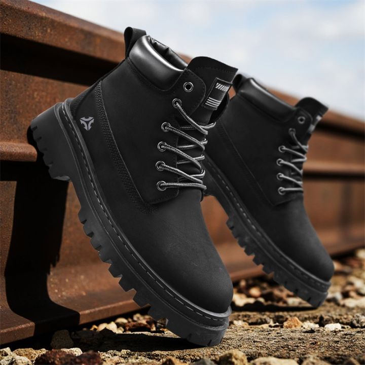 2025%20New%20Men's%20Big%20Yellow%20Boots%20Durable%20Anti%20-%20Skid%20Sole%20High%20-%20Top%20Chunky%20Sole%20Winter%20Fleece%20Lined%20British%20Work%20Boots%20Motorcycl%20-%20Image%203