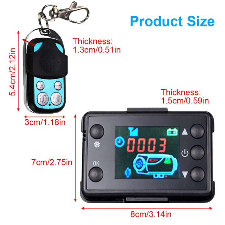 12V%2024V%20Air%20Diesels%20Air%20Heater%20LCD%20Monitor%20Switch,%20Control%20Board%20Motherboard%20with%20Remote%20Control%20For%20Car%20Parking%20Heater%20Control%20-%20Image%203