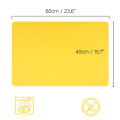60/40cm Oversized Food Grade Silicone Waterproof Placemat Heat Insulation Anti-Skidding Washable Table Mat For Kitchen Dinner. 