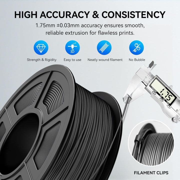 Filajoy3d%20Tpu%2095a%20Professional%203D%20Printing%20Filament,%201.75mm%20250g%20Strong%20Elasticity,%20Abrasion%20Resistance,black%20-%20Image%203
