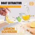 Bird Shape Manual Lemon Clip Squeezer, Acrylic Lemon Juicer, Convenient Fruit Juice Gadget, Hand Press Lemon Squeezer for Kitchen, Citrus Press Juicer Squeezer Kitchen Tool, Ergonomic Portable Fruit Juicer, Lemon Slice Wedge Squeezer. 