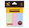 Sticky Notes - Pack of 300 Sticky Notes - 3 x 3 Inch - 100 x 3 Pastel Colours. 