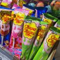 Chupa Chups Big Babol Lollipops 15g , | individually wrapped | Mix Friut | Bubble gum covered with Sweet & Sour flavoured lollipops | Imported. 