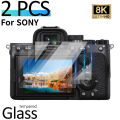 2PCS Camera Tempered Glass For Alpha ZV1 A9 A7RV A7R5 A7IV A7M5/M4/M3/M2 V A7III II A7R2 RX100 M6 M7 Screen Protector Film.