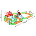 90 PCS Race Track Set Toy Car Adventure Playset for Kids Boys Girls Toddlers, Preschool Educational Puzzle Vehicle Toy, Creative DIY Track Builder City Rescue Car Toys, Birthday Gift for 3 4 5 6 7 8 Year Old Children Indoor Outdoor Fun. 