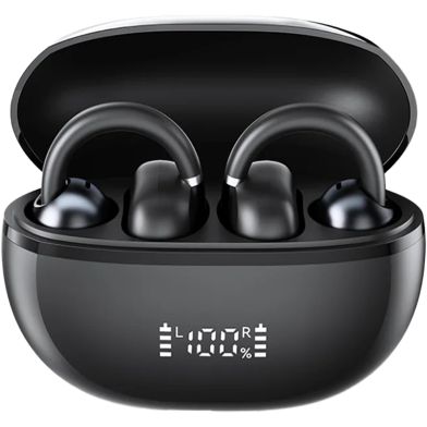 HAYLOU AirFree Ear Clip Earphones Bluetooth 5.4 AI Noise Reduction Wireless Earbuds - Black