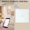 LiwoKit Tuya Smart Switch WIFI Need Neutral EU Standard Smart Home Light Touch Switches Wall 1/2/3/4 Gang Alexa  Voice Control lightify. 