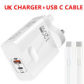 USB C 120W Gan Super Fast PD Charger For Laptop Tablets iPhone 15 iPad Macbook OPPO Samsung Xiaomi USB Quick Charging Adapter. 