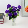 1PC 10 Layers of Simulated Flowers 7 Head Carnation Bouquet, Home Decoration for Weddings and Valentine's Day. 