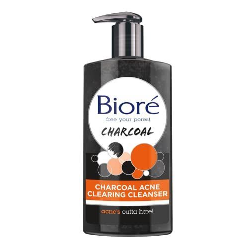 Bioré Charcoal Acne Cleanser, Salicylic Acid Treatment, Helps Prevent Breakouts, Oil Absorption and Control for Acne Prone, Oily Skin, (Canada)
