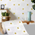 70cm*1m 3D Brick Pattern Wall Sticker Self-Adhesive Panel Waterproof Living Room Wallpaper Home Decoration. 