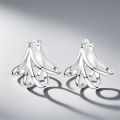 MISEFF 2025 925 Sterling Silver Simple Curve Hoop Earrings For Engagement Wedding Party Birthday  Silver Jewelry Hoops Women. 