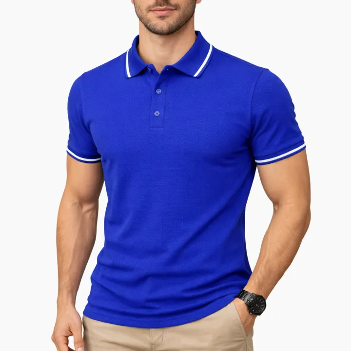 Royal%20Blue%20Colour%20PK%20Cotton%20Polo%20T-shirt%20For%20Man's%20-%20Image%203