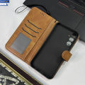 Samsung Galaxy A17 Flip Book Cover - Desert - Premium Leather Wallet Flip Book Cover with Card Slots & Strap. 