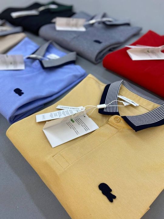 Lacoste Polo T Shirt for Men l Ultra Soft China Dotted Fabric l Premium Quality Shirt for Mens l  T Shurt for Men's l T Shirt for Boys