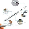 Pen 6 In 1 Multifunctional Touch Screen Pen Mobile Ballpoint Pen With Ruler Screwdriver Tool. 